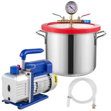 5,7 litran tyhjiökammio, 28 l/min, 186 W:n kylmäainepumppu