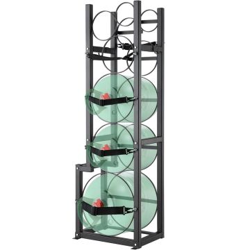 Подставка для баллонов с хладагентом размером 15,55x12,99x49,8 см для газа и фреона.