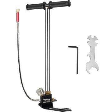 3-vaiheinen pneumaattinen PCP-käsipumppu, 4500 PSI, ruostumatonta terästä