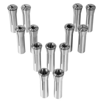 13-osainen tarkkuusjyrsinsarja R8, 1/8"–7/8"