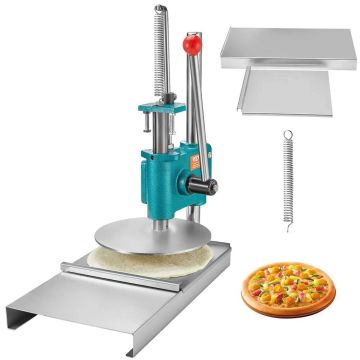 Manuaalinen ruostumattomasta teräksestä valmistettu pizzataikinapuristin, 24 cm, säädettävä korkeus