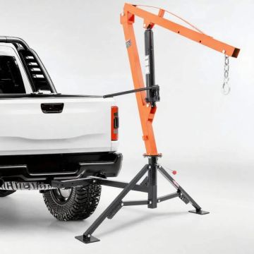 Hydraulinen lava-auton lava, nostokapasiteetti 1000 lb, 360° kierto, koukkuun kiinnitettävä