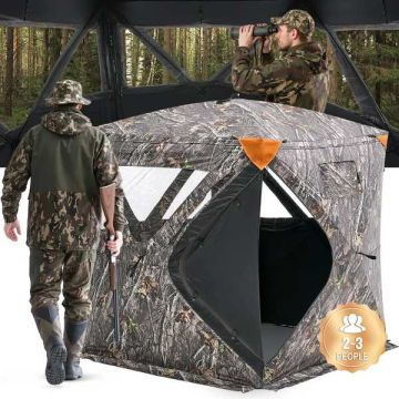 Охотничьи шторы 270°, прозрачные, с 3 окнами, рассчитаны на 2-3 человек.