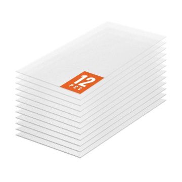 Комплект из 12 поликарбонатных панелей для теплицы, 60х120 см, прозрачные, с защитой от УФ-излучения.