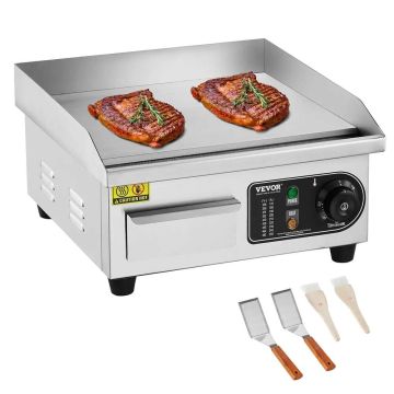 Ammattimainen sähköinen rasvakeitin, 2000 W, ruostumatonta terästä, säädettävä lämpötila