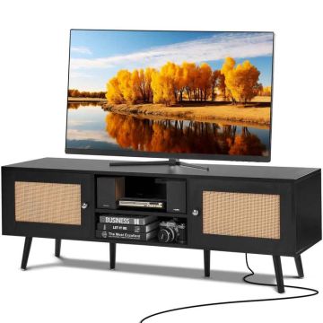 Rottinki-TV-taso 65" ovella, USB, musta
