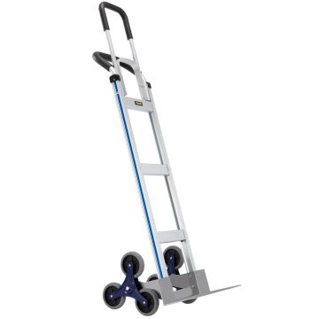 Alumiininen porrashissi, 249,5 kg, liukumattomilla pyörillä