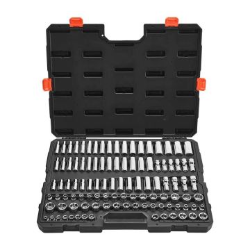 Hylsyavainsarja 104 osaa, 6–24 mm, CR-V-teräs, mekaanikoille