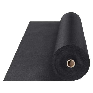 Kuitukangas geotekstiilille soran alla, musta, 1,2 x 30,5 m, 226,8 g