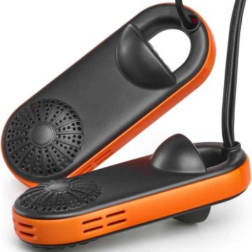 Sähköinen kannettava kenkäkuivain UVA-säteilyllä, musta/oranssi