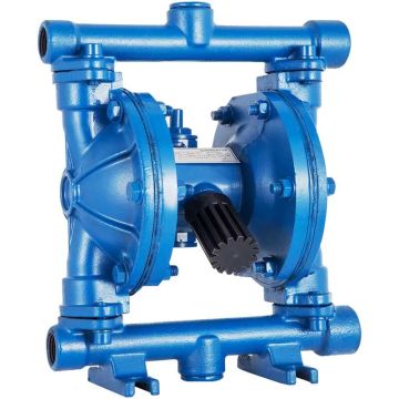 Pneumaattinen kaksoiskalvoinen valurautapumppu, 1/2" tulo-/lähtö, 3 GPM, 90 PSI