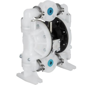 Pneumaattinen kaksoiskalvoinen polypropeenipumppu, 25,4 mm, 113 l/min, kemian- ja teollisuussovelluksiin