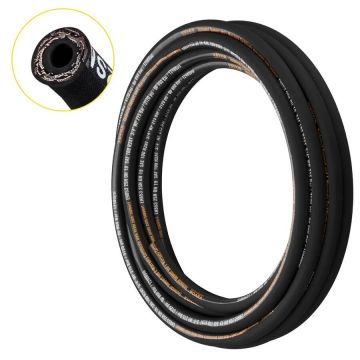 Hydrauliletku 3/4" x 50 ft, kumia, 3120 PSI, teräspunoksella