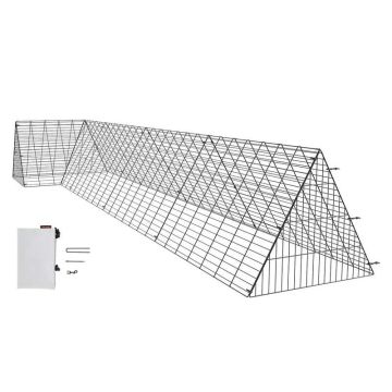 Переносные курятники для заднего двора с угловыми рамами, 157,5x39,4x24,2 дюйма
