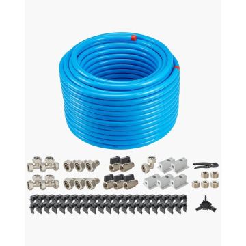 Ilmakompressorin putkistosarja, 200 jalkaa, hdpe-alumiini, sininen