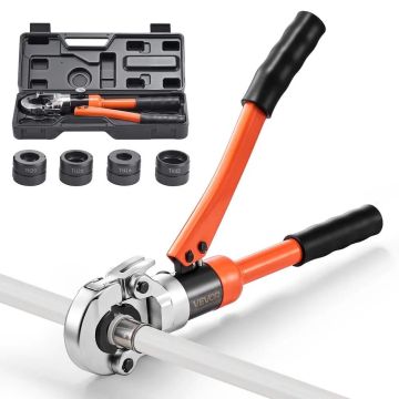 Hydraulinen putkenpuristustyökalu PEX, AL-PL, TH16-32 leuoilla ja kotelolla