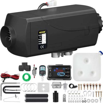 5 kW 12 V dieselkäyttöinen pysäköintilämmitin LCD-kytkimellä ja äänenvaimentimella