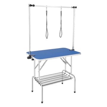 Lemmikkien trimmauspöytä 915x610 mm kokoontaitettava, puristimella