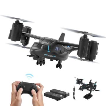 RC-helikopteri 2,4 GHz gyroskoopilla ja valaistuksella, 4 kanavaa lapsille 8-vuotiaista alkaen