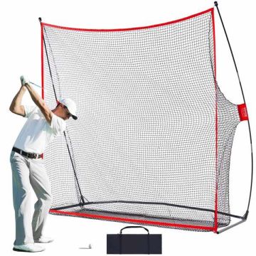 Golfharjoitusverkko 7,8x7 jalkaa, kannettava lasikuitukehys