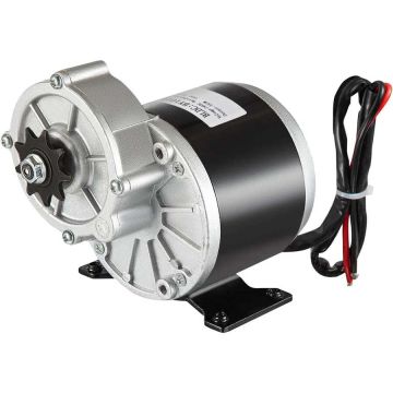 24 V DC harjallinen sähkömoottori, 350 W, 3000 rpm, alennusvaihde, 9-hampainen ketjupyörä, sähköpyörään