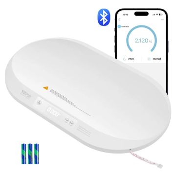 Умные цифровые весы для детей с Bluetooth и измерительной лентой, грузоподъемность 88 фунтов.