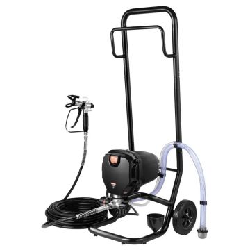 Kiinteä sähköinen ilmaton maaliruisku 750W 3000 PSI kärryllä