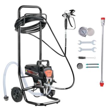 Kiinteä airless sähköinen maaliruisku 950W 3000 PSI kärryllä
