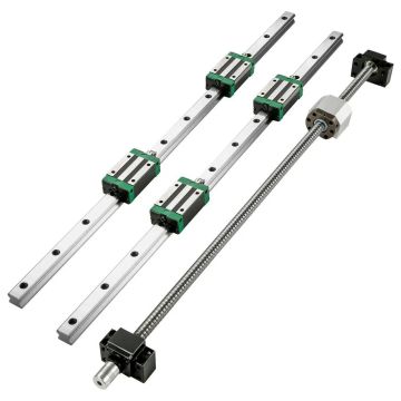 Lineaariohjauskisko HGR20 1700 mm, jossa RM1605-kuularuuvi ja BF12/BK12-sarja CNC-koneisiin