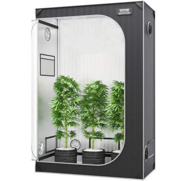 Гроубокс 122x61x183 см, майлар 2000D, для гидропоники, со смотровым окном и сумкой для инструментов.