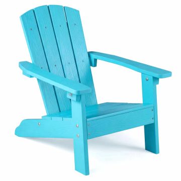 Lasten Adirondack-tuoli, 105° selkänoja, turkoosi, 53,34 × 52,07 × 63,5 cm