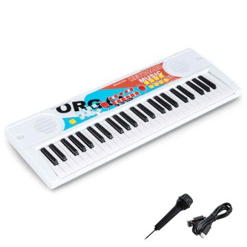 Children's electric piano keyboard, 8 rhythms, 8 tones, 53.34 × 19.05 × 5.08 cm