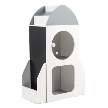 Children's bookshelf, 3 open compartments, 60 × 31 × 94 cm