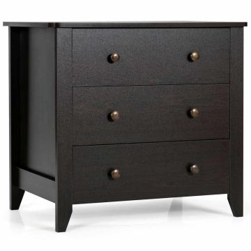 Lasten lipasto, 3 laatikkoa, Musta/ruskea, 71,12 × 45,72 × 66,04 cm