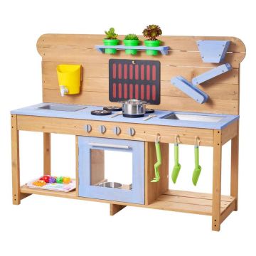 Lasten ulkomutakeittiö VEVOR AC8290, 4 keittolevyä, 122 × 42,5 × 93 cm