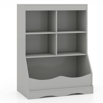 Lasten hylly, 4 lokeroa ja alasäiliö, 26,5 × 9 × 35 tuumaa