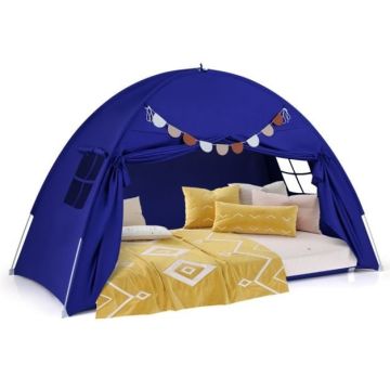 Children's bed-tent, 2 windows, 201 × 100 × 122 cm