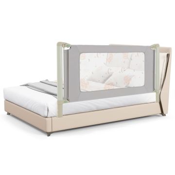 Child bed guard, 4 height levels, 177.8/200.66 × 46.99 × 80.01–93.98 cm