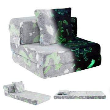 Children's sofa, 3-in-1, Gray, 65.5 × 60.5 × 41.5 cm