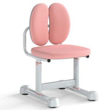 Children's desk chair, adjustable height, Pink, 48 × 68–76 × 39 cm