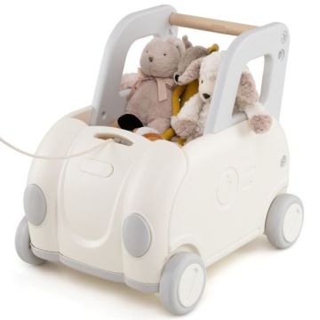 Baby walker-stroller, with pull cord, 59 × 44 × 53 cm
