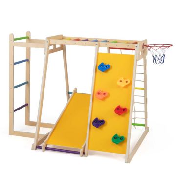 Children's playground, 6 in 1, Multicolored, 171.45 × 109.22 × 110.49 cm