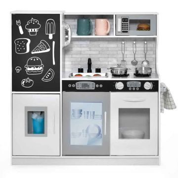 Children's play kitchen, 32 × 31.5 × 9.5 inches