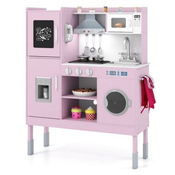 Children's play kitchen, 16 accessories, 82.6 × 29.2 × 102.9 cm
