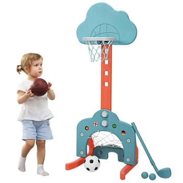 Children's 3-in-1 basketball hoop, 3 in 1, 23 × 20 × 58.5 cm