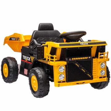 Lasten sähköinen roska-auto Aiyaplay 97x63x53cm, keltainen/musta