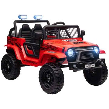 Lasten sähköauto Aiyaplay 109x67x68,5cm, punainen/musta väri