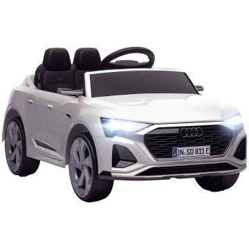 Lasten sähköauto Aiyaplay 98x49,5x43cm, valkoinen/musta