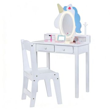 Children's dressing table, with chair, 59 × 35 × 103.5 cm