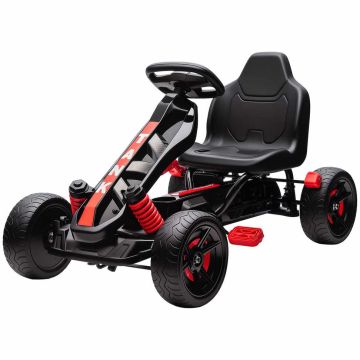 Lasten polkuauto, 3–6 vuotta, Punainen, 100 × 60,5 × 59 cm